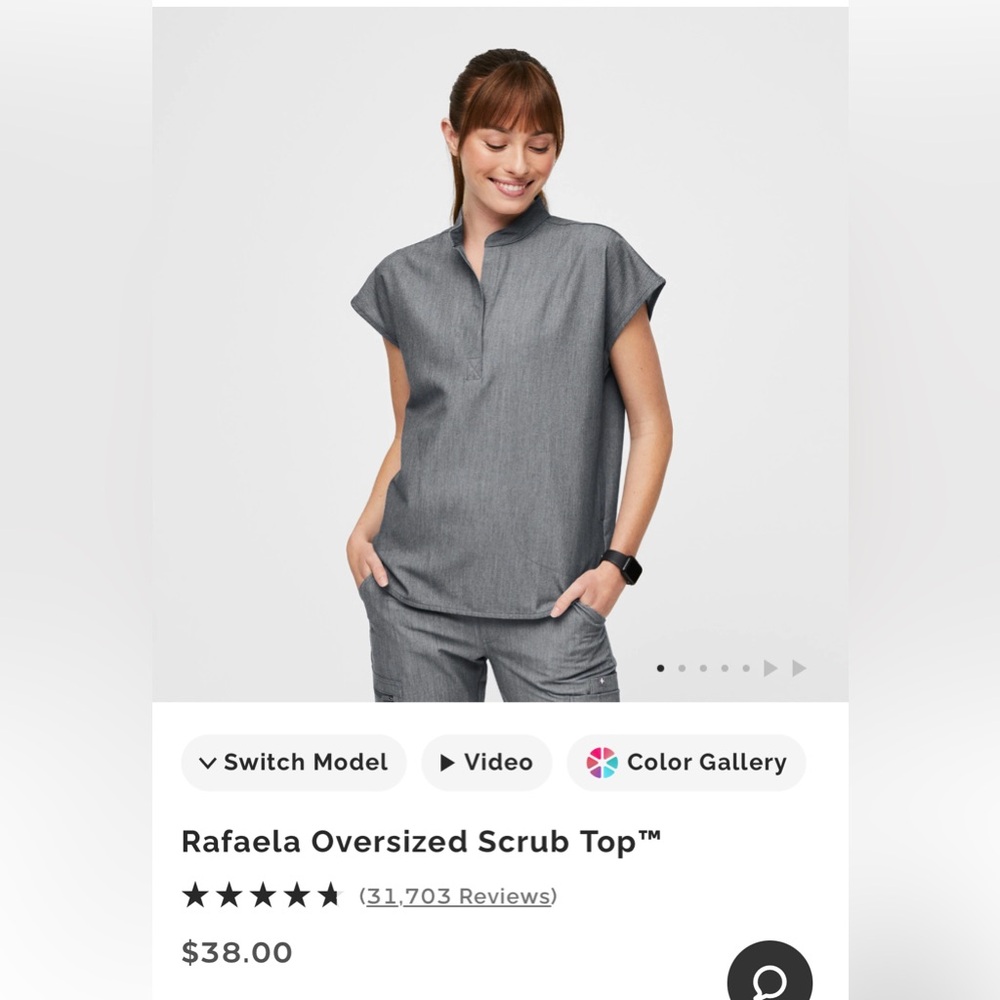 Figs NWT Rafaela Scrub Top